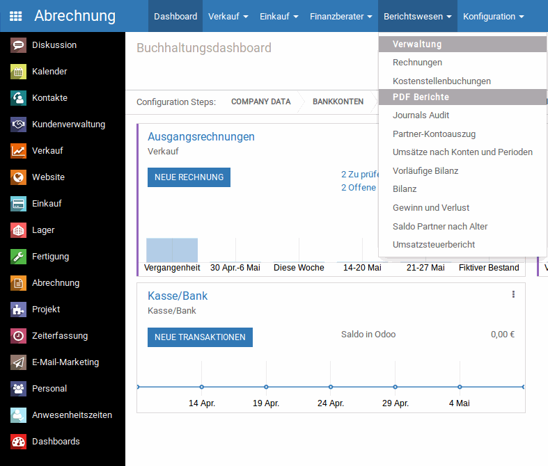 Odoo image and text block